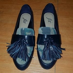 Navy Loafers